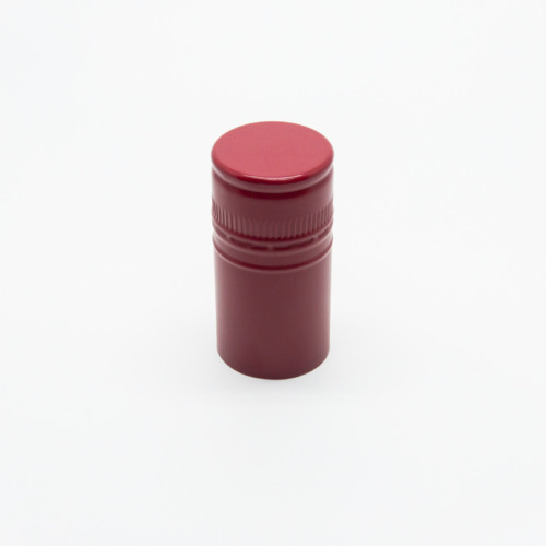 3060 30x60mm Wine Screw Caps Tin Saran Interpack Red T