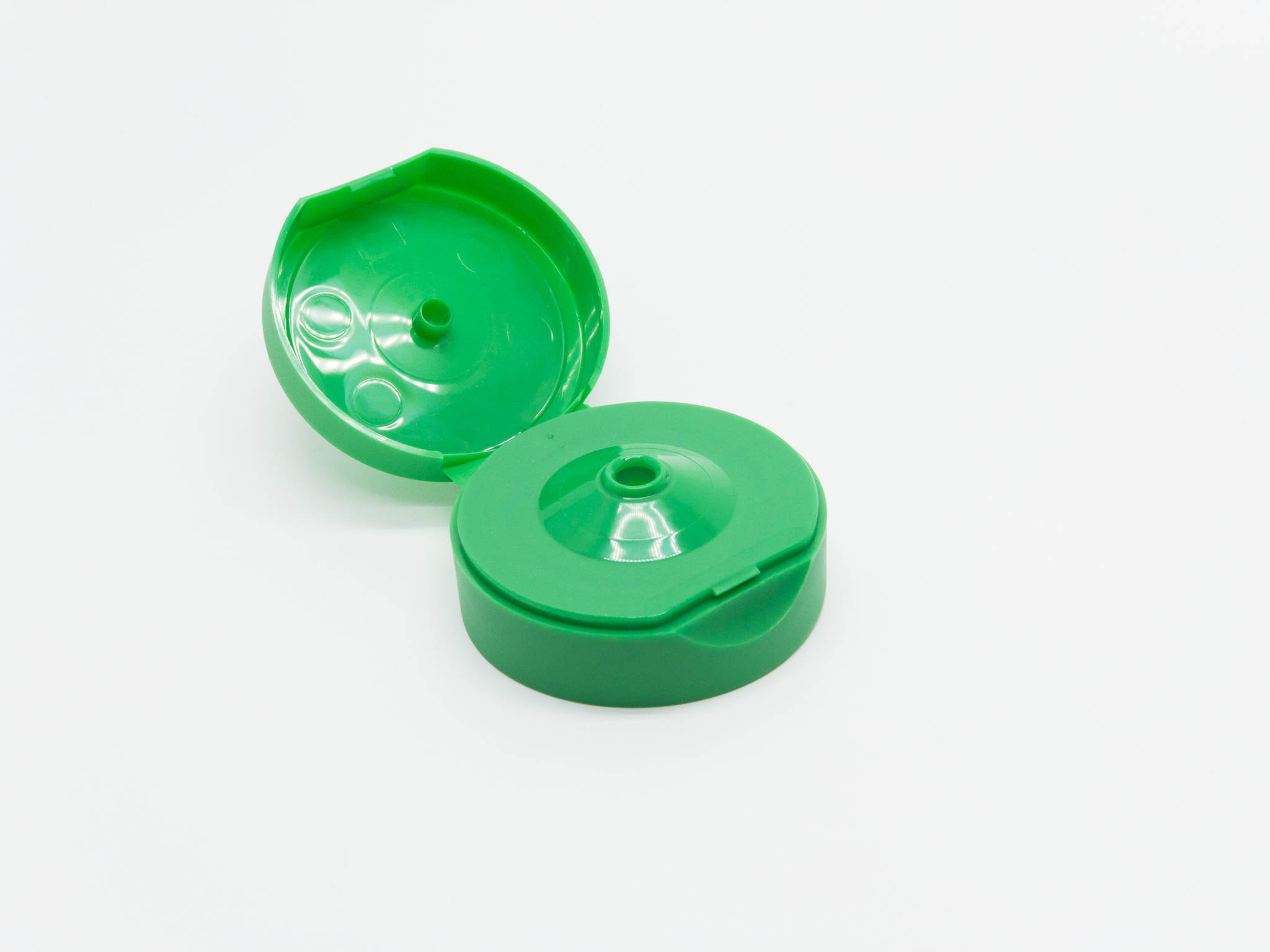 3895 08 38/400 Flip Cap Smooth 55mm Outer Diameter 10mm Orifice Open