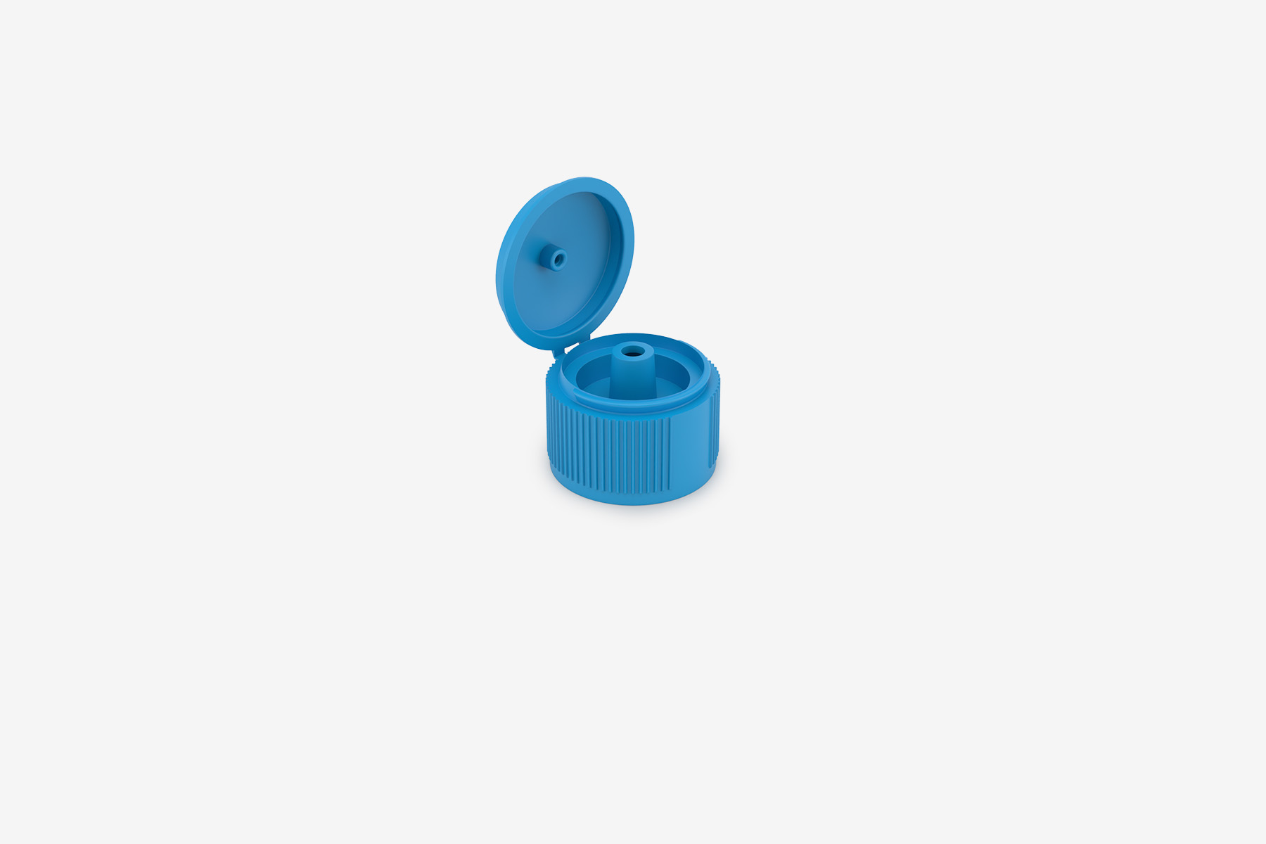 Product 2818 ScrewOnFlipTop Blue Open