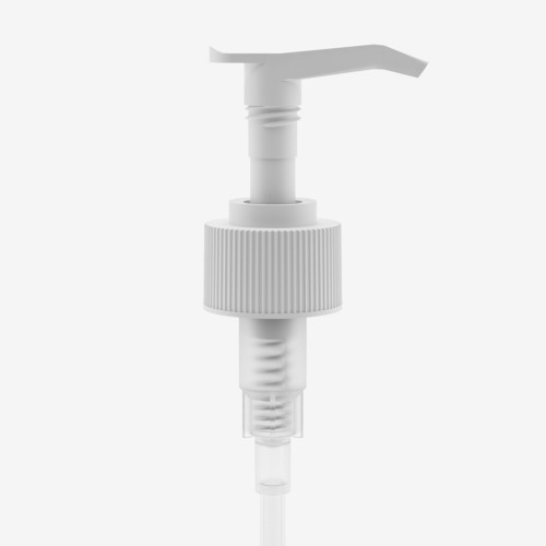 2811-WH Twist Lotion Pump Ribbed White