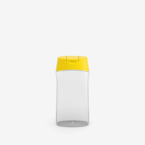 Honey Squeeze rPET Bottle 350ml 500g Front 28mmSnapOnTapered